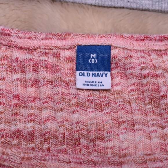 Girls Gray Sweatshirt Old Navy Short Sleeve T Shirt Size 8 Set - Picture 4 of 12